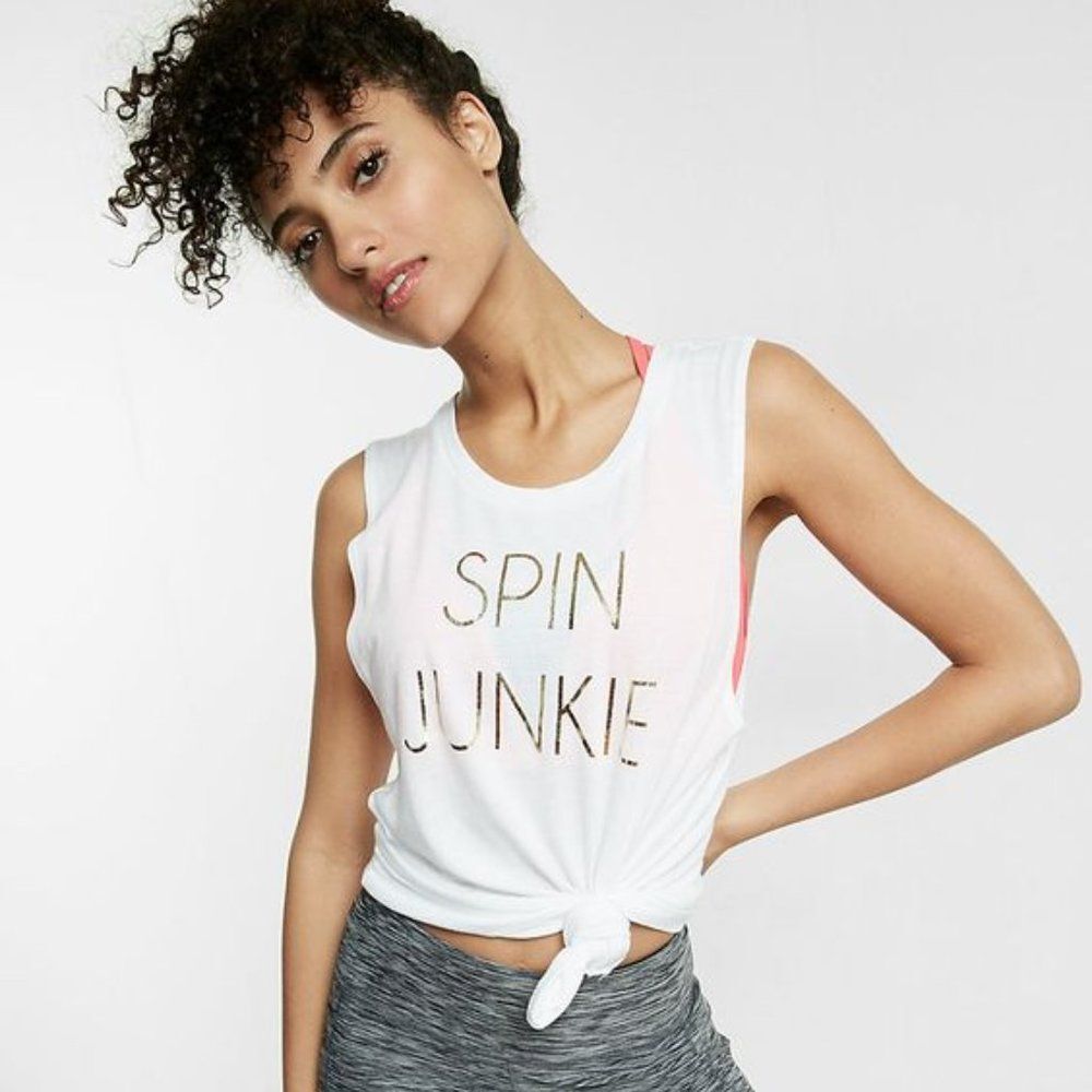 EXP Spin Junkie Muscle Graphic Cotton Tank XS